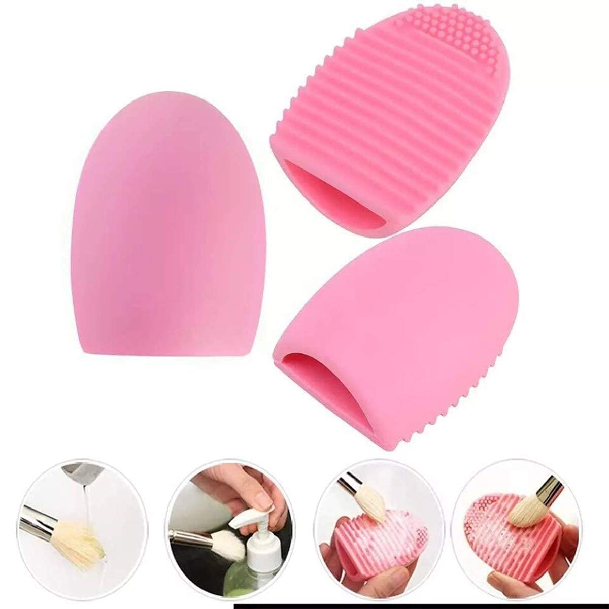 Eco-Friendly Silicone Makeup Brush Cleaning Pad - Reusable Multicolor Makeup Brush Cleaner Tool for Professional & Home Makeup Brush Care | Perfect for Daily Cleaning & Travel Beauty Routine