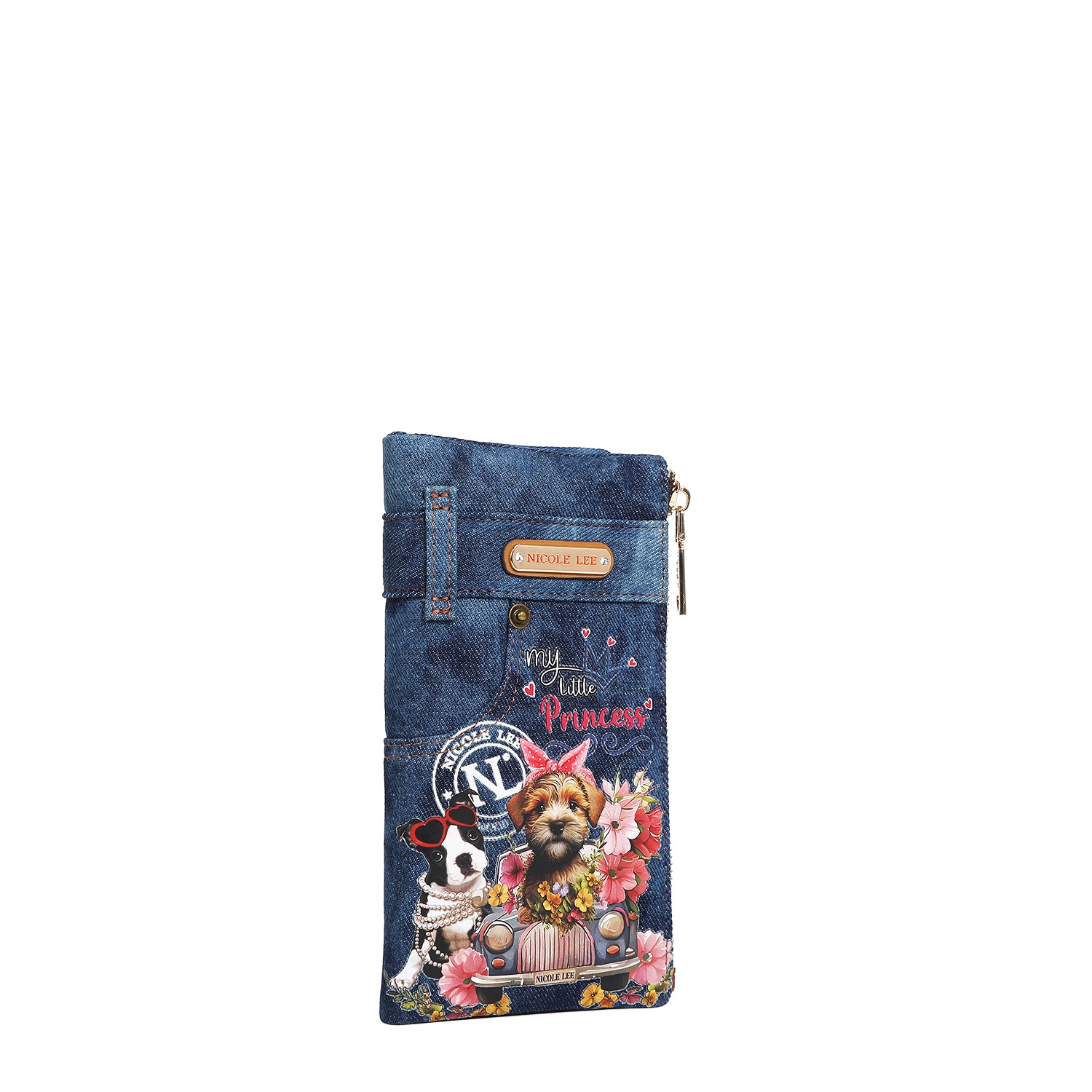 DENIM AMANDA 2-Piece Bifold Wallet for Women - Genuine Leather Credit Card Holder with RFID Protection - Perfect for Everyday Use, Travel & Gift Giving
