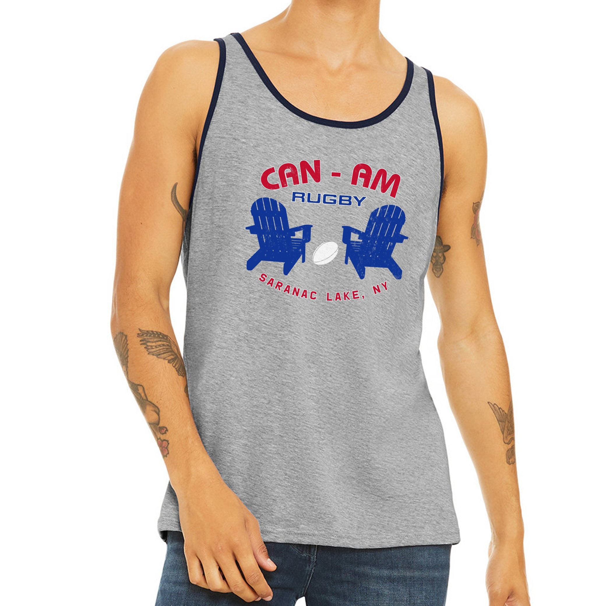 CAN AM Adirondack Chairs Tank Top for Men & Women - Comfortable Sleeveless Summer Shirt - Perfect for Outdoor Camping, Beach, and Backyard Relaxation