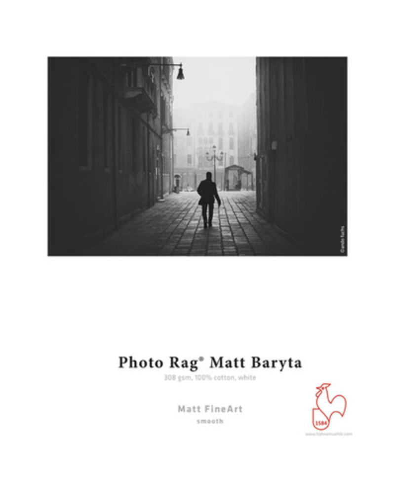 Hahnemuhle Photo Rag Matt Baryta Paper - 8.5 x 11 Inches, 25 Sheets - Premium Fine Art Paper for Photography, Inkjet Printing & Archival Projects - Perfect for Professional Prints, Portfolios & Art Displays