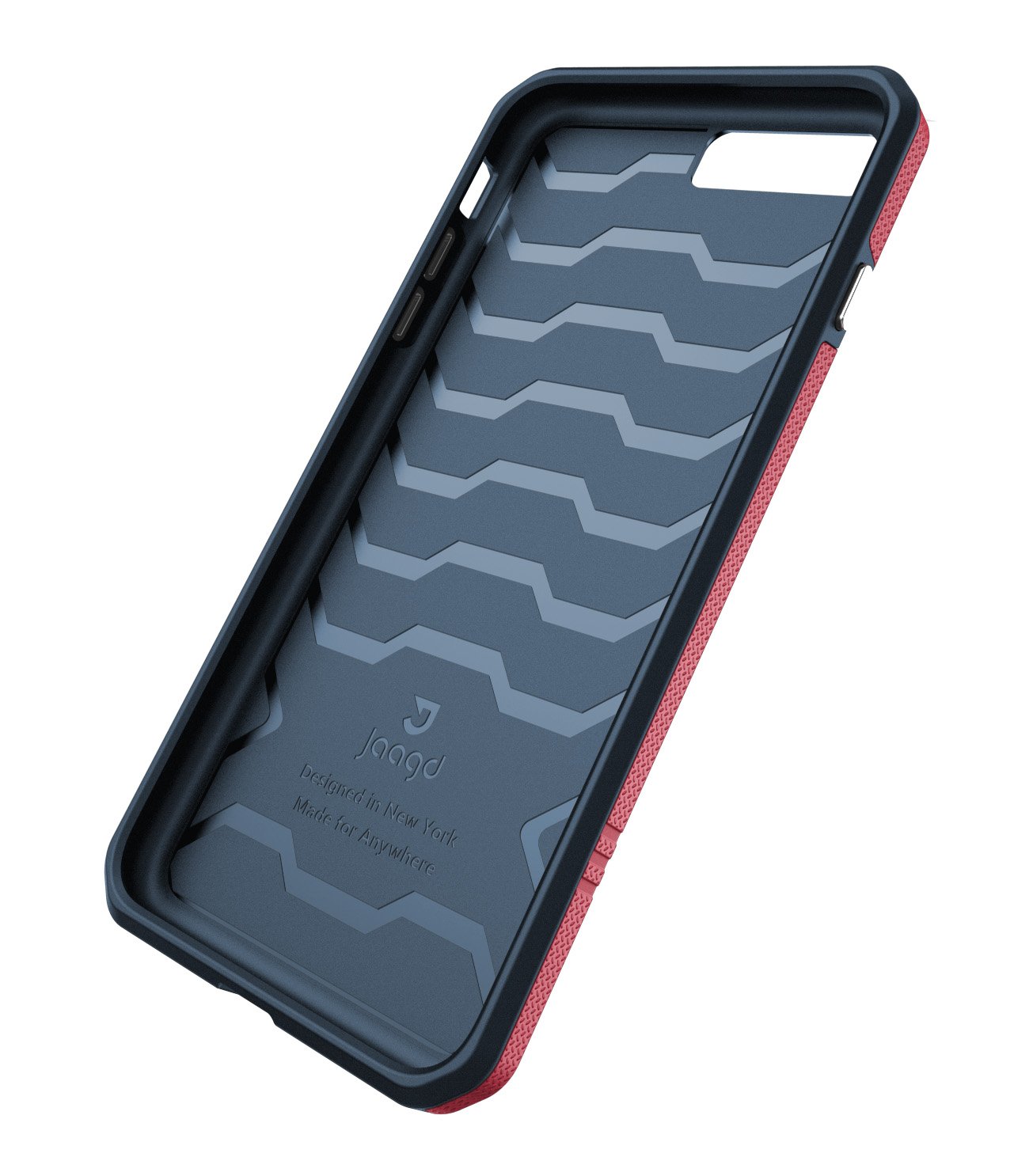 Slim Shockproof iPhone 8/7 Case - Modern Non-Slip Grip Protective Cover for Apple iPhone 8 & iPhone 7 (Mulberry/Navy) | Perfect for Everyday Use, Work & Travel Protection