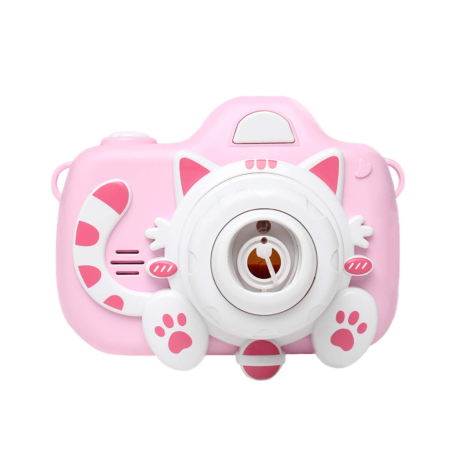 Automatic Bubble Machine Toy - Cute Kitten Camera Bubble Blower for Kids, Indoor Outdoor Party Games, Birthday Gift (Pink Cat Style) | Perfect for Backyard Fun, Children's Parties & Playtime Activities