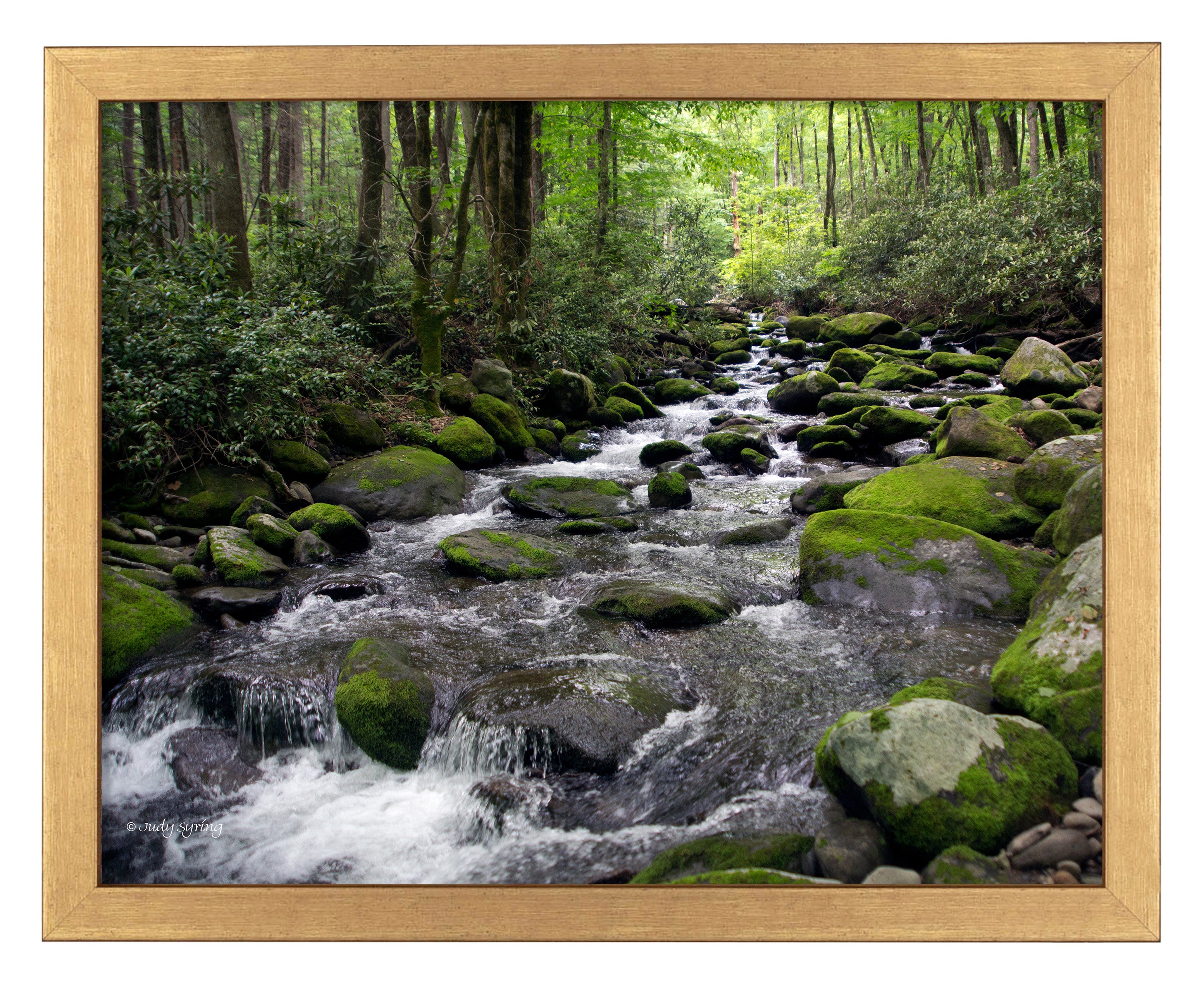 Stunning Cascading Stream Art Prints - Nature Landscape Wall Decor for Living Room, Bedroom & Office - Perfect Gift for Home & Office Decor