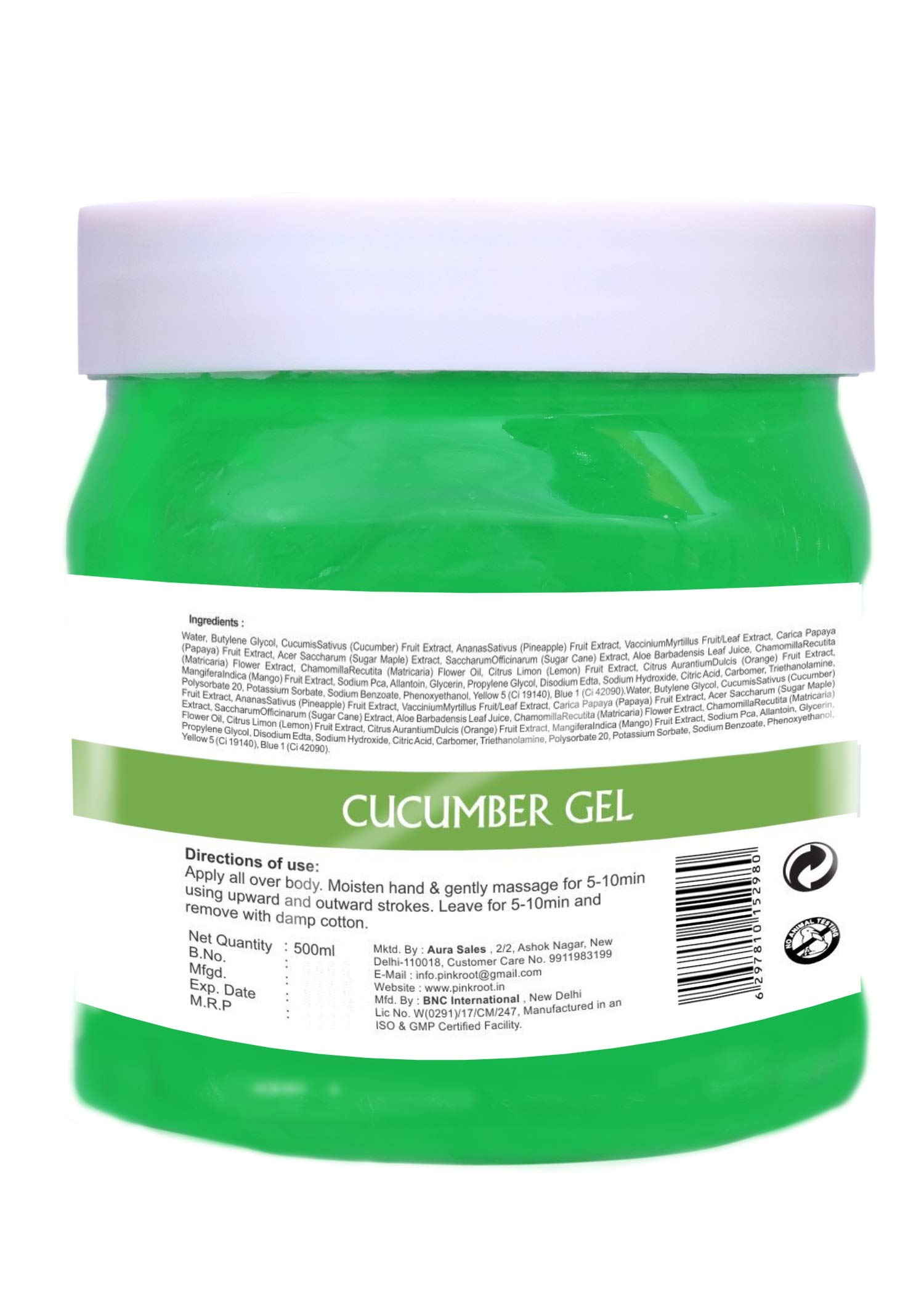 Pink Root Cucumber Gel 500g with Cocoa Butter Cold Cream 500g - Hydrating Skincare Set for Dry Skin, Perfect for Daily Moisturizing & Night Care Routine