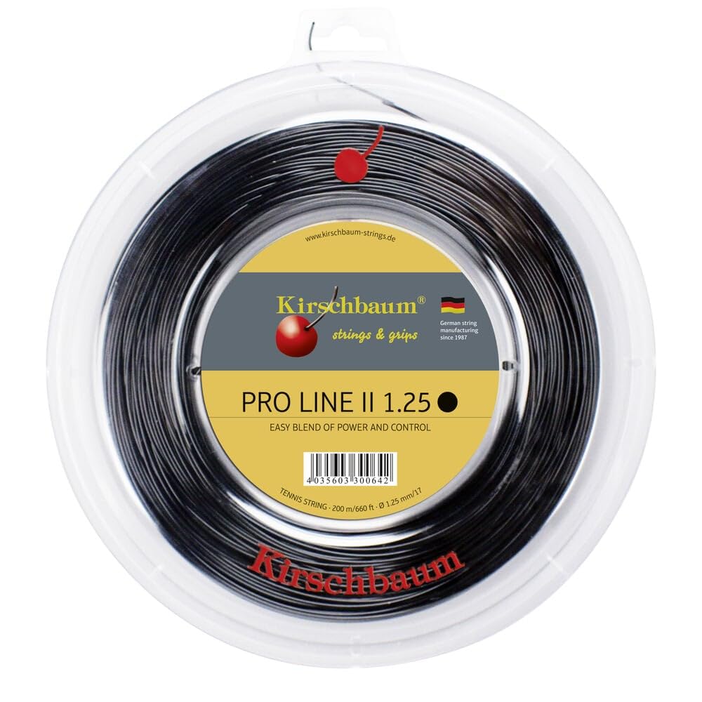 Kirschbaum Reel Pro Line II Tennis String - Premium Polyester String for Power & Control - Ideal for Competitive Play & Tournament Matches