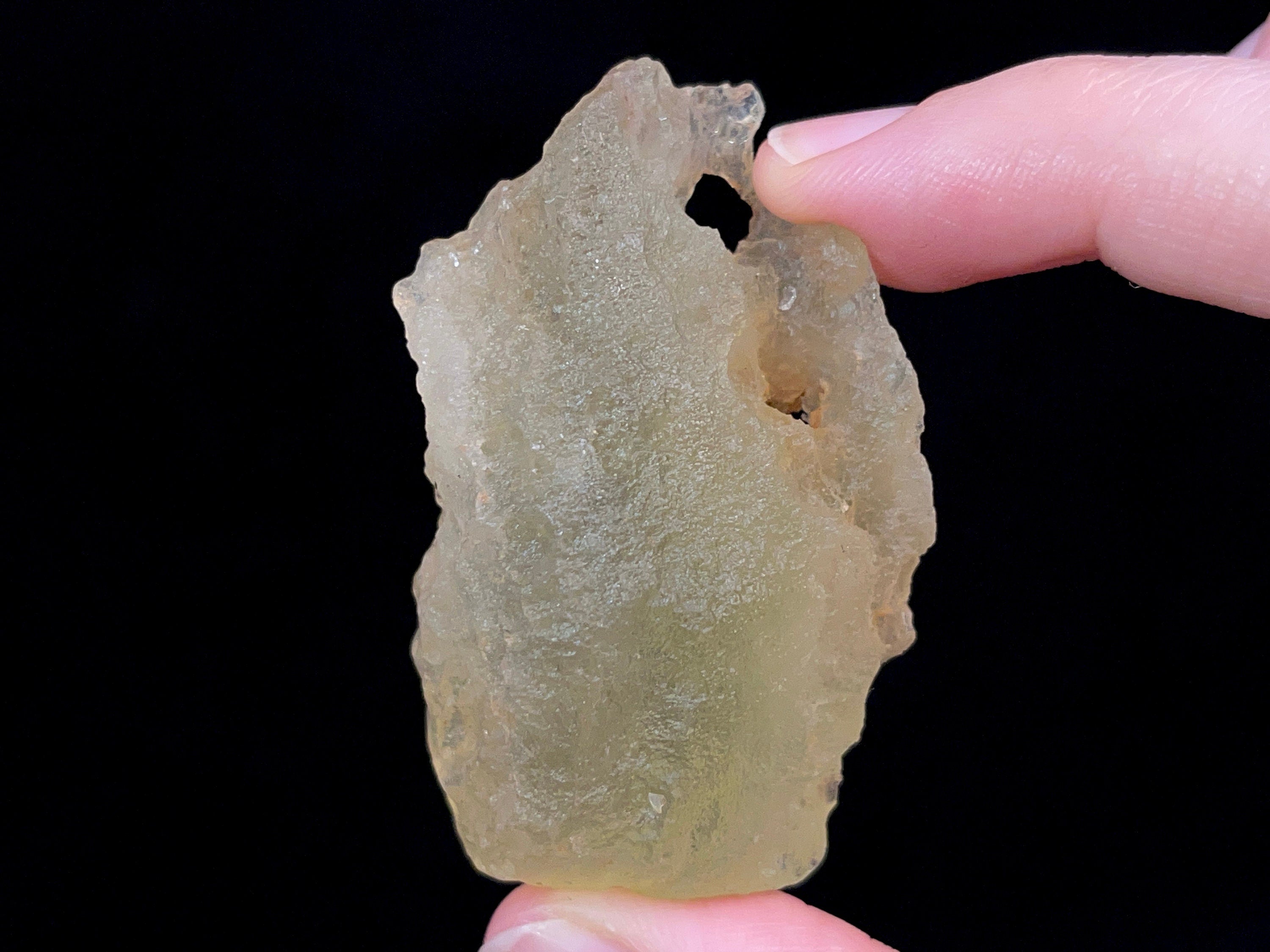 Libyan Desert Glass Raw Crystal - Rare 2A Grade Large 39.4g - Metaphysical Healing Stones for Meditation & Energy Work - Authentic Natural Gemstone for Jewelry Making & Spiritual Collection