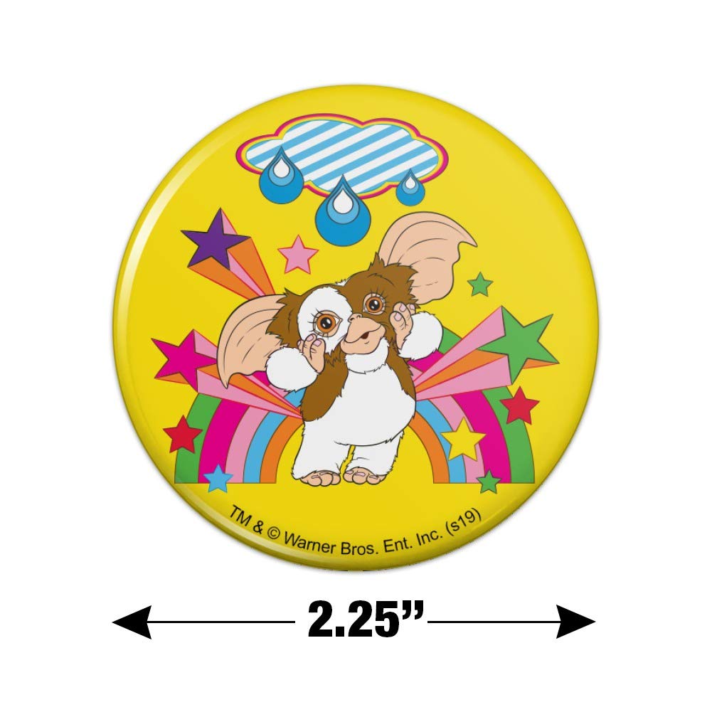 Gremlins Gizmo Rainbow Kitchen Refrigerator Locker Button Magnet - Fun Pop Culture Decorative Fridge Magnets for Home, Office & Dorm Room Organization