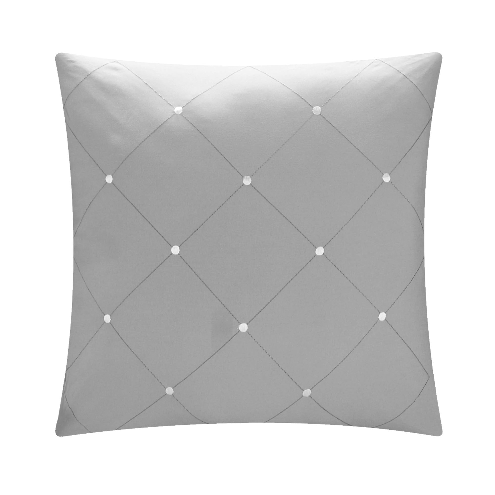 Stylish Dorothy 10-Piece Queen Size Comforter Set in Grey - Perfect for Master Bedroom, Guest Room & Cozy Home Decor