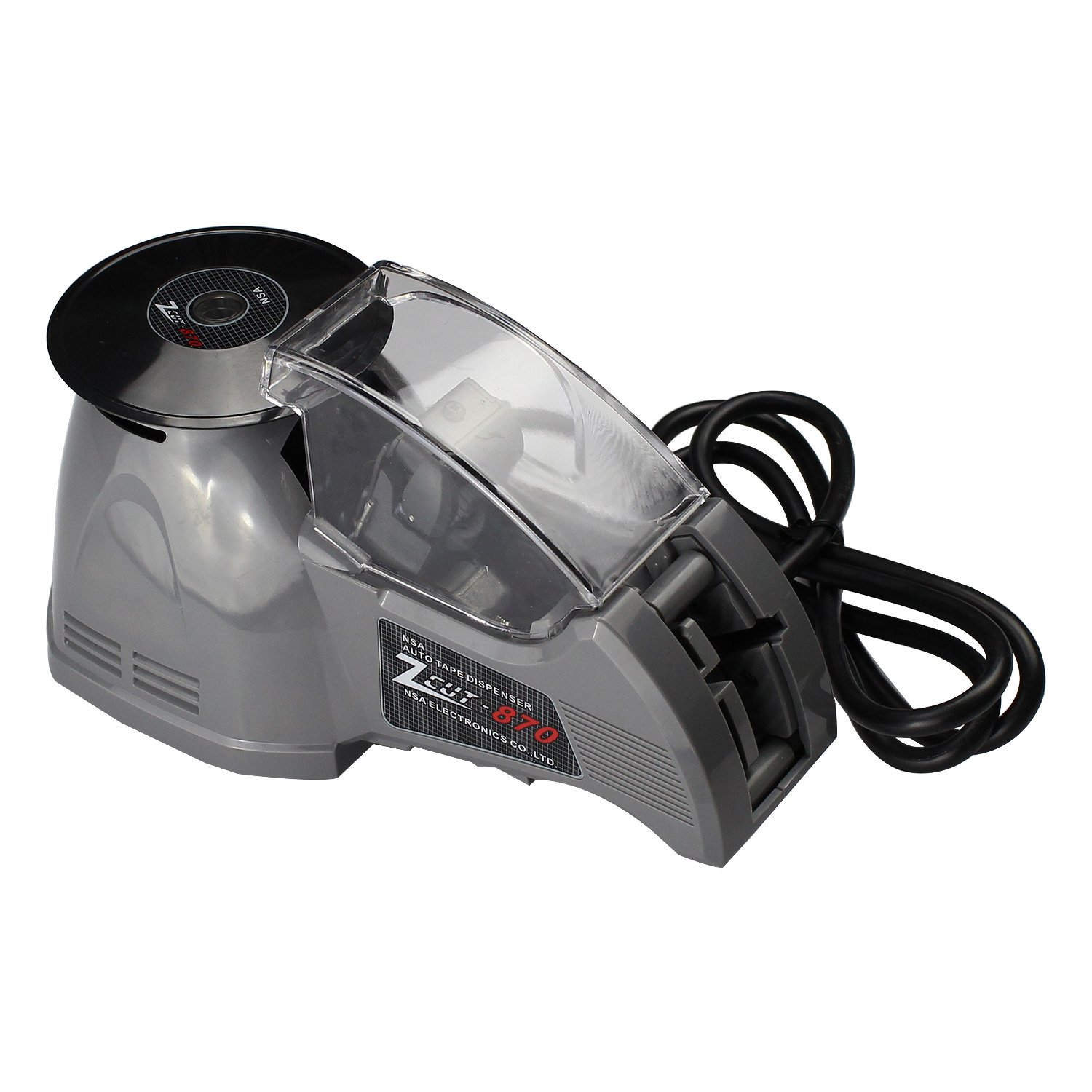 NSA Automatic Tape Dispenser - Heavy Duty Desktop Tape Cutter for Office, Warehouse & Shipping | Fits Multiple Users | Works with Sellotape & Packing Tape | Perfect for Packaging, Moving & Crafts (ZCUT-870)