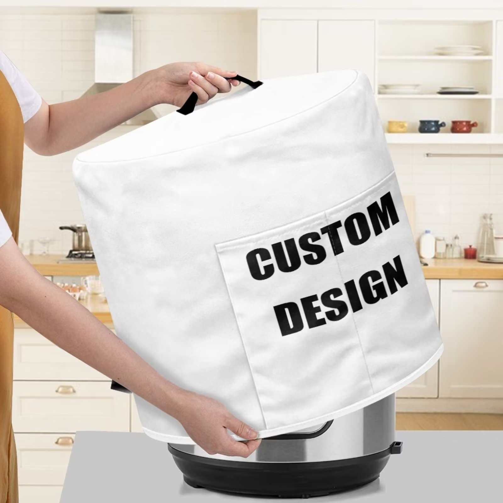 Custom Printed Pressure Cooker Cover & Air Fryer Dust Cover - Personalized Kitchen Appliance Protector - Unique Gift for Home Chefs & Cooking Enthusiasts - Perfect for Kitchen Organization & Appliance Protection