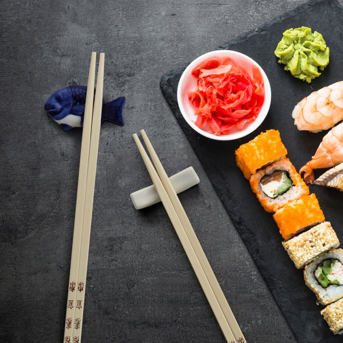 Premium Asian Chopstick Rests Set - Elegant Ceramic Chopstick Holders for Sushi, Ramen, and Asian Dining - Perfect for Home, Restaurant, and Gift Use