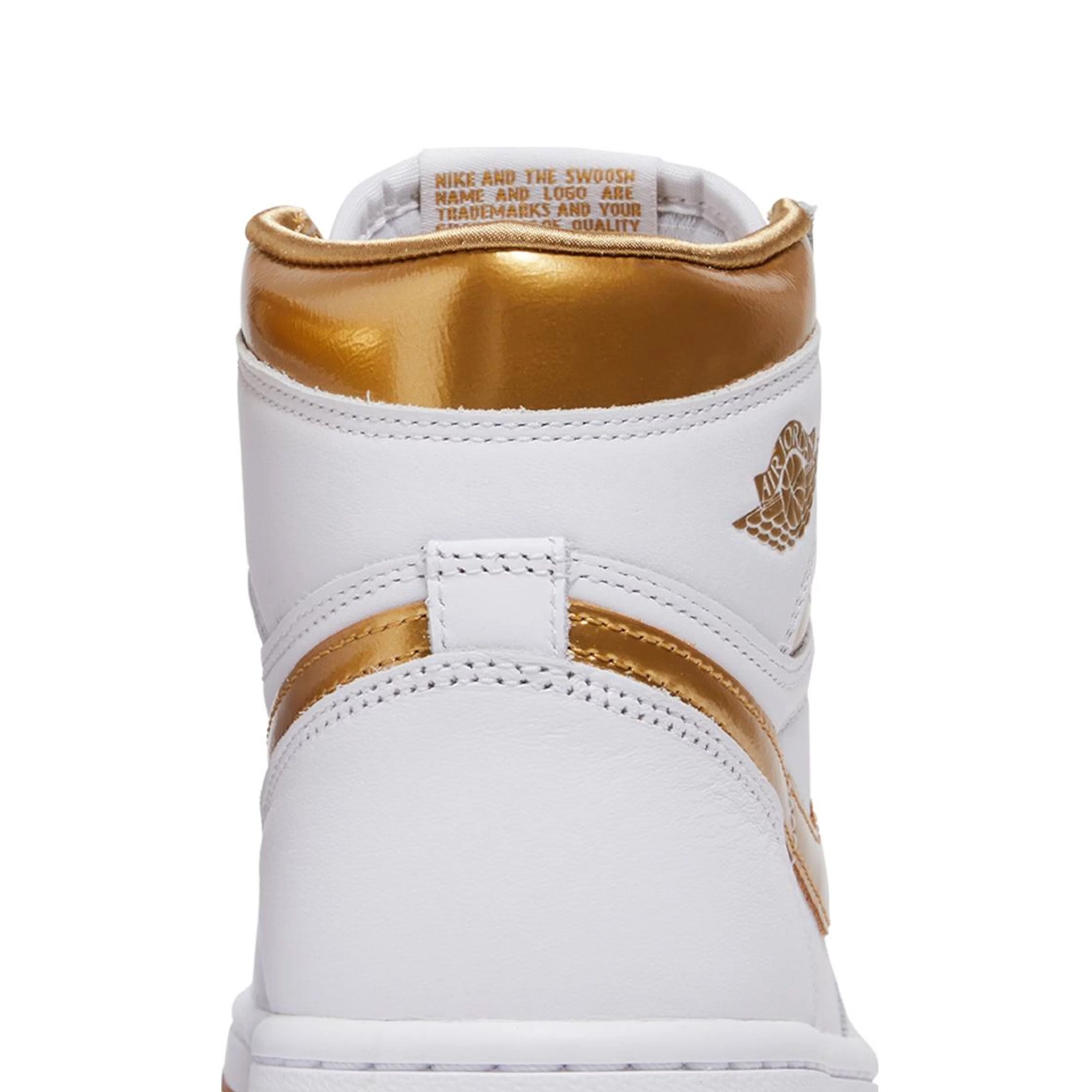 Air Jordan 1 High OG 'Metallic Gold' Women's Sneakers (2024) - Retro Basketball Shoes for Women, Fashion Streetwear & Gym Workout