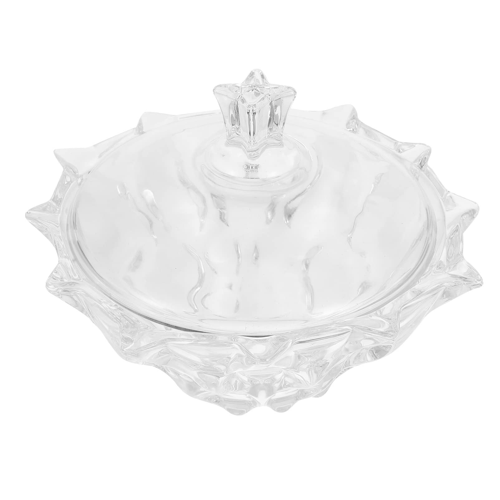 1 Piece Clear Glass Candy Jar - European Style Transparent Storage Canister for Sweets, Tea, Coffee, Spices | Airtight Household Glassware for Kitchen Pantry Organization & Decorative Countertop Display