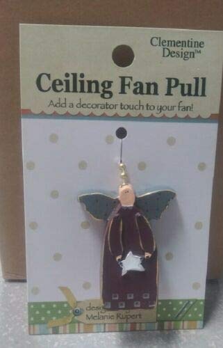 Vintage Primitive Angel Fan Pull - Clementine 354 - Handcrafted Rustic Ceiling Fan Chain Replacement - Perfect for Farmhouse, Cottage & Vintage Home Decor