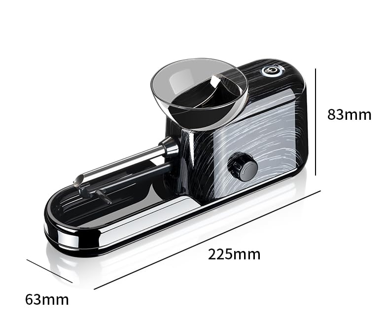 Electric Automatic Cigarette Rolling Machine - King Size 8mm Tube Injector for Tobacco | Portable Roller Maker (Black) | Perfect for Home Use, Travel & DIY Cigarettes
