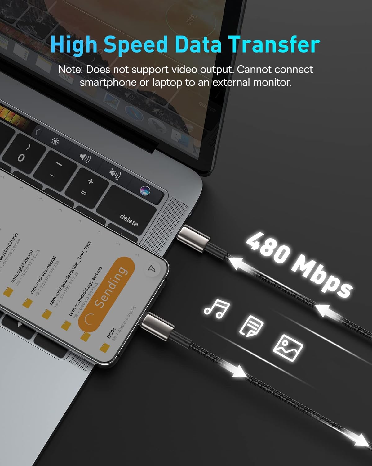 Baseus 100W USB C to USB C Fast Charging Cable - 5A PD QC 4.0, Durable Nylon Braided & Zinc Alloy Connector - Compatible with iPhone 16/15 Pro Max, MacBook, iPad Pro, Samsung Galaxy S23/S22 (10ft) - Perfect for Home, Office & Travel Charging