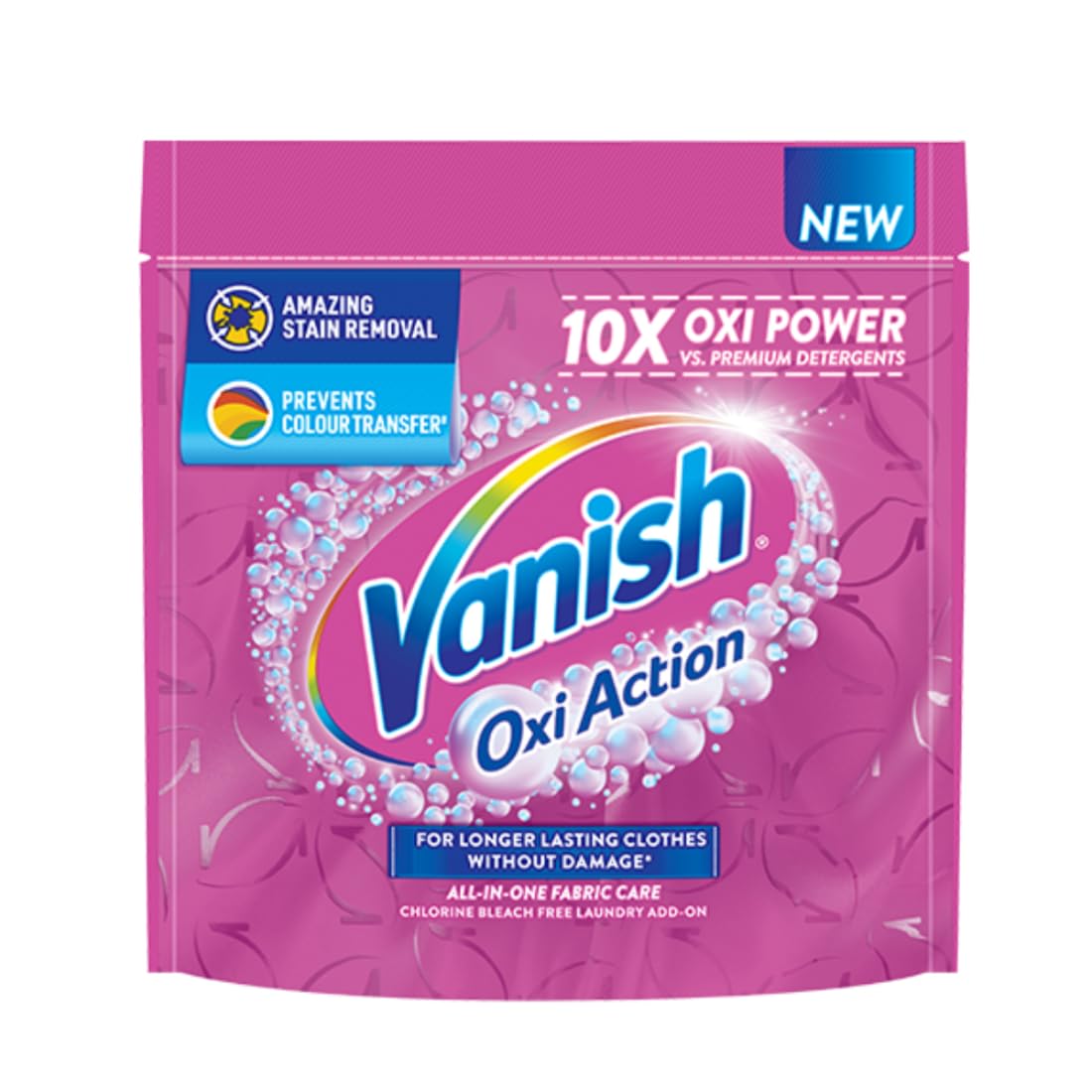 Vanish Oxi Action Stain Remover Laundry Detergent Powder - 100g | Powerful Whitening & Brightening | Removes Tough Stains from Clothes, Sheets & Fabrics | Ideal for Laundry, Travel & Home Use
