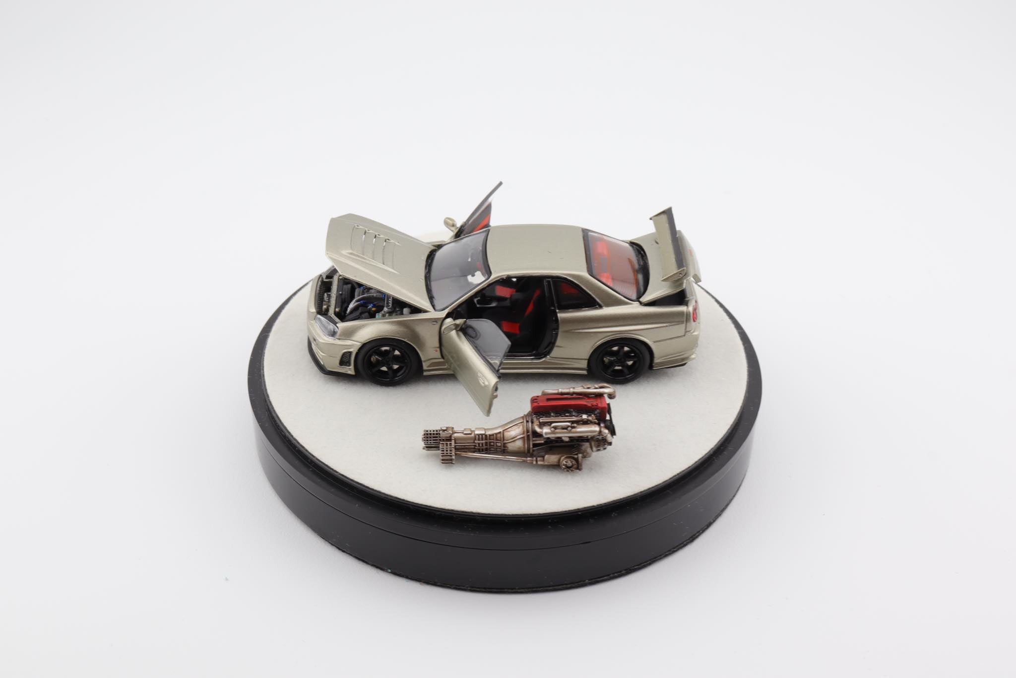 1:64 Scale Nissan Skyline Z Tune Diecast Model Car - Millennium Jade Luxury Edition by PGM Models | Collectible Miniature Vehicle for Display, Racing Enthusiasts & Car Lovers