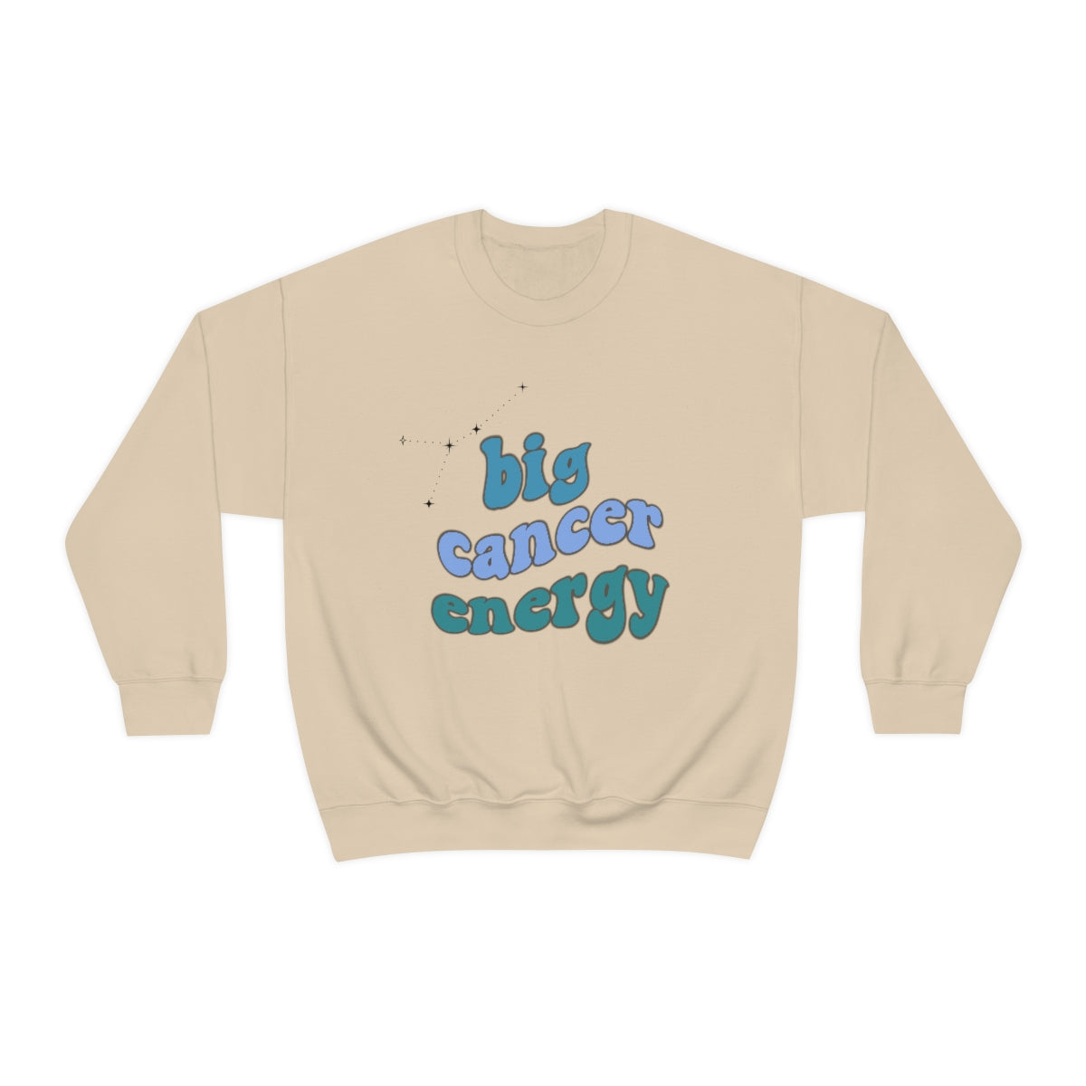 Cancer Zodiac Sweatshirt - Big Cancer Energy Hoodie for Women & Men - Perfect Gift for Astrology Lovers - Comfortable & Stylish for Daily Wear, Birthday Gifts, and Zodiac-Themed Events