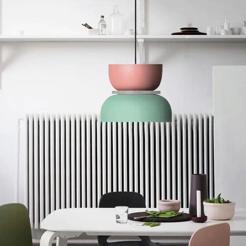 Modern Stacked Shape Pendant Light for Dining Room - Elegant Ceiling Lighting Fixture for Kitchen Island, Breakfast Nook & Contemporary Home Decor