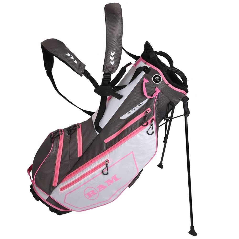 Ram Golf Ladies FX Lightweight Stand Carry Bag - Perfect for Women's Golf Outings & Practice Sessions