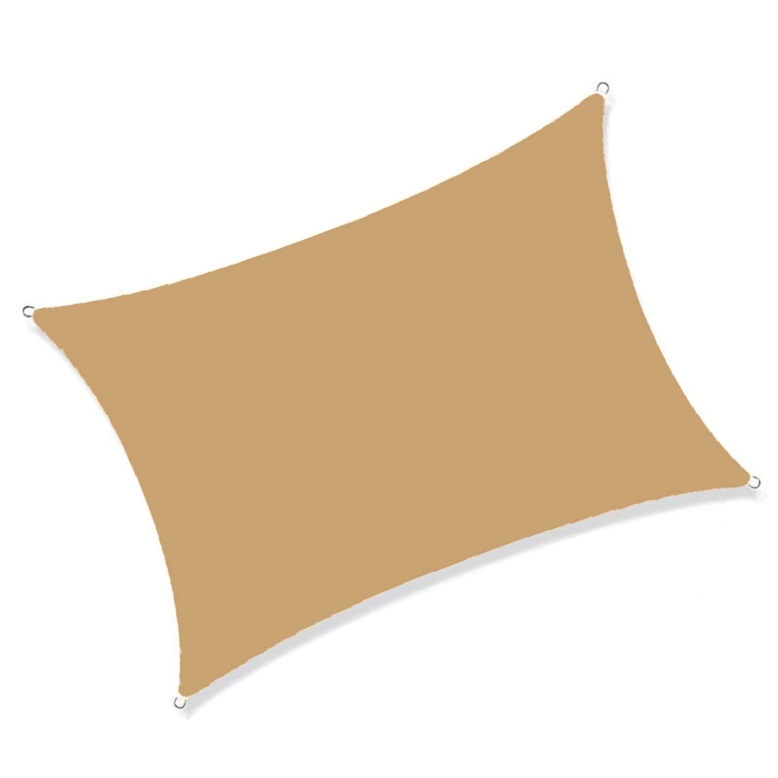 10x13ft Rectangle Shade Sail - UV Resistant Outdoor Sun Canopy, Waterproof & Tear-Resistant Shade Cloth for Backyard, Garden, Patio, Poolside - Perfect for Picnics, BBQ, and Outdoor Relaxation