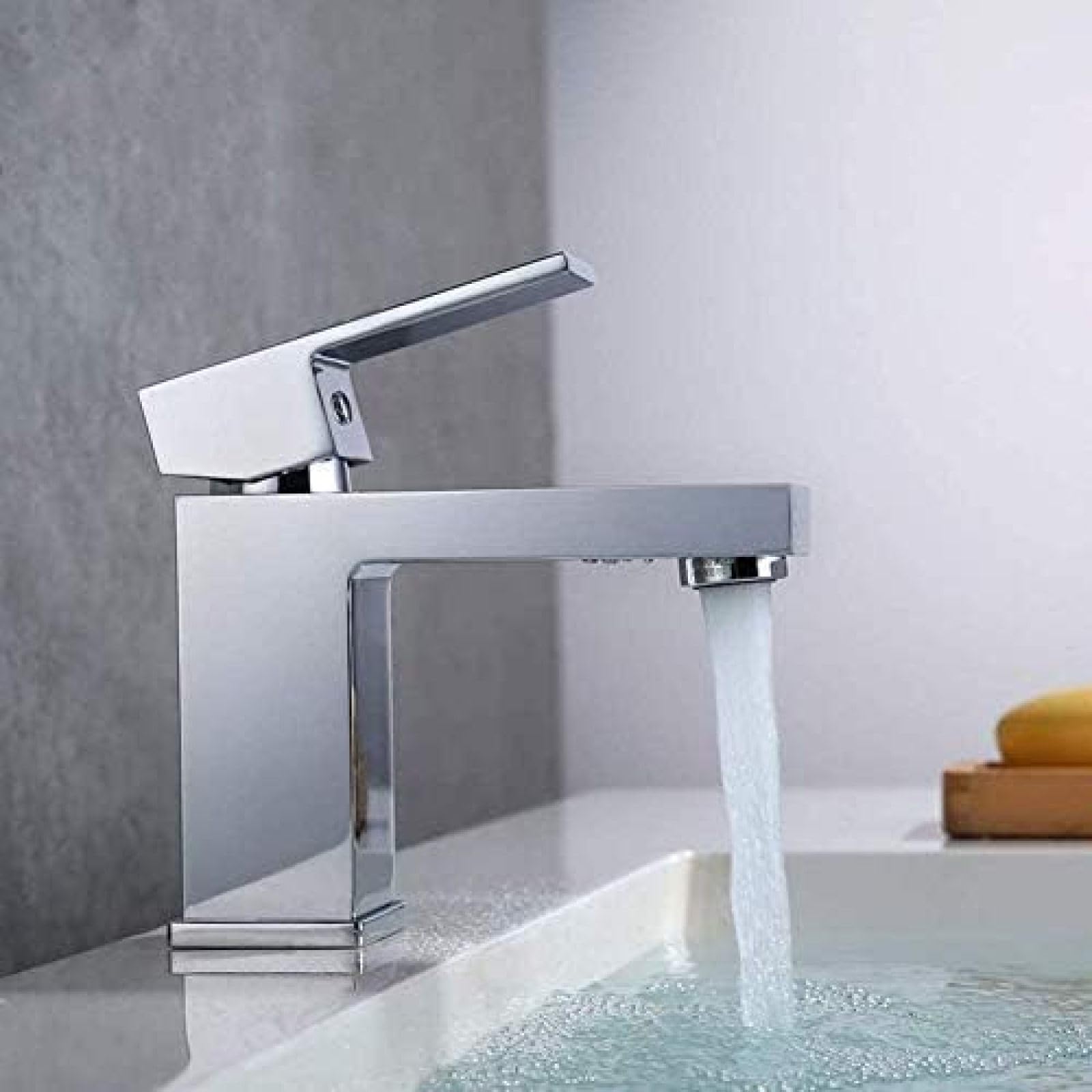 CRJUS Premium Brass Deck Mounted Basin Faucet - Kitchen & Bathroom Sink Mixer Tap with High-Quality Water Flow Control | Perfect for Modern Home, Restaurant, and Commercial Use