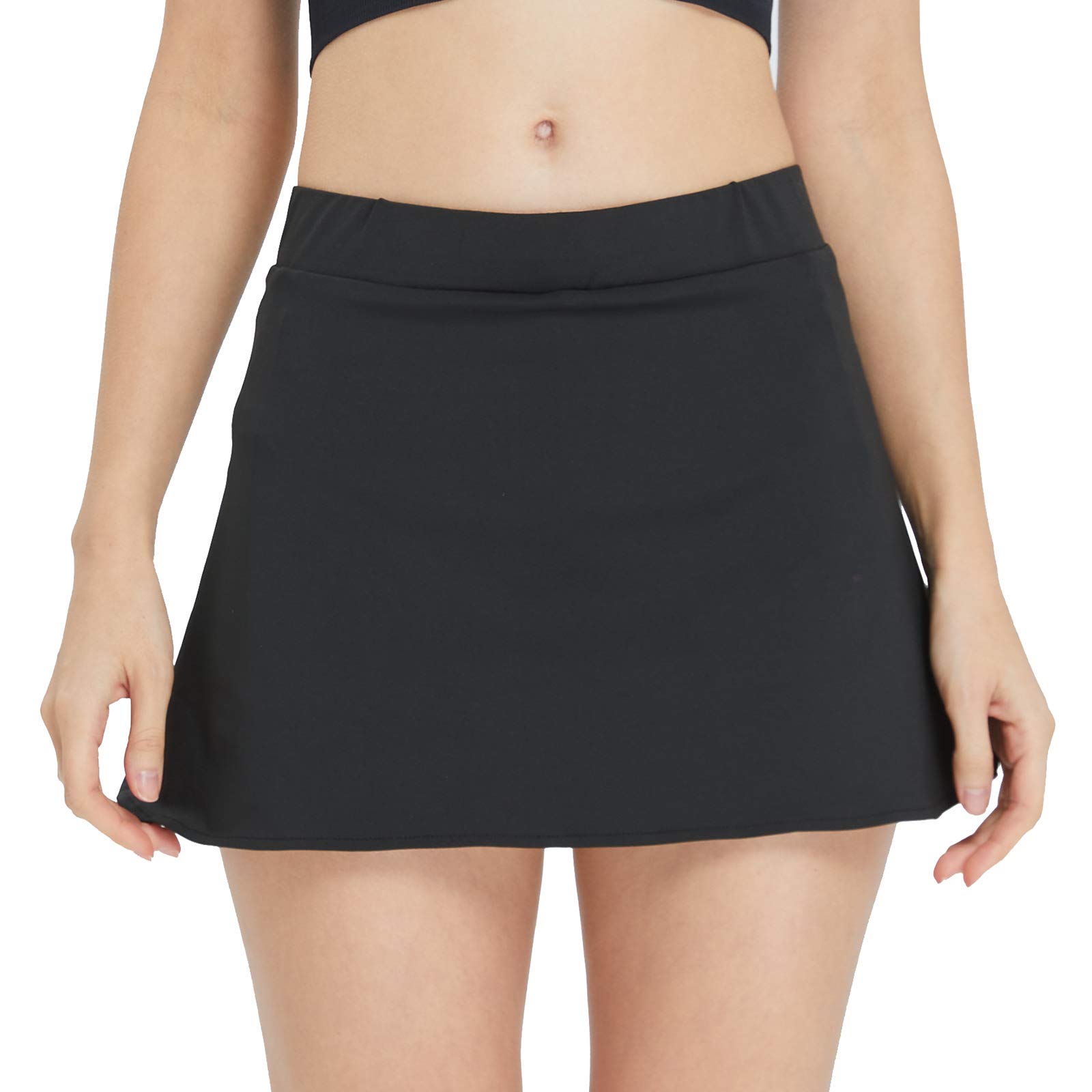Birbyrrly Women's Tennis Skirt with Built-in Shorts - High Waist Athletic Skort with Side Slits & Pockets - Perfect for Tennis, Golf, Running & Workout - Breathable & Comfortable Sports Wear for Women