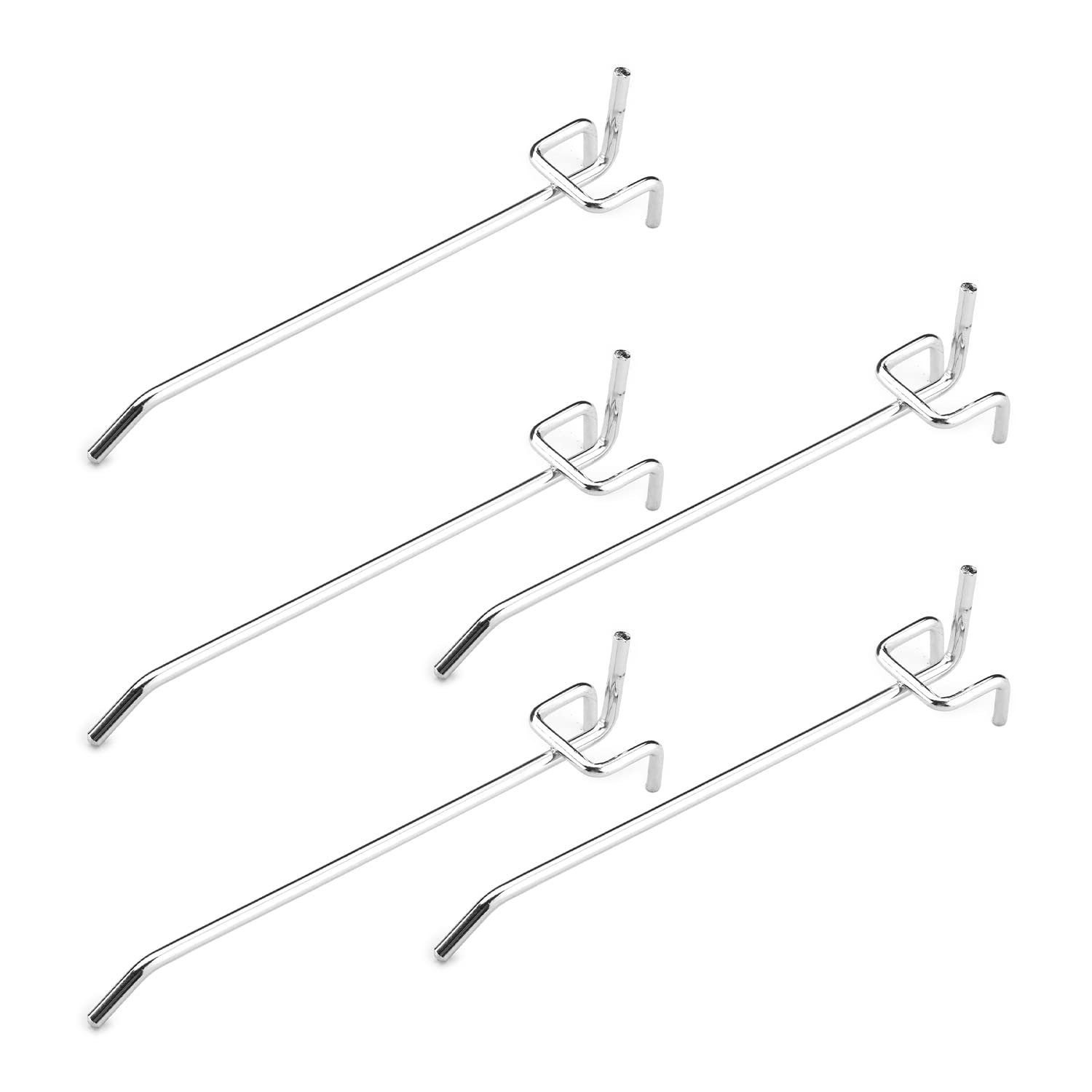 5 Pack 6 Inch Iron Pegboard Hooks - Heavy Duty Pegboard Hooks for 1/8