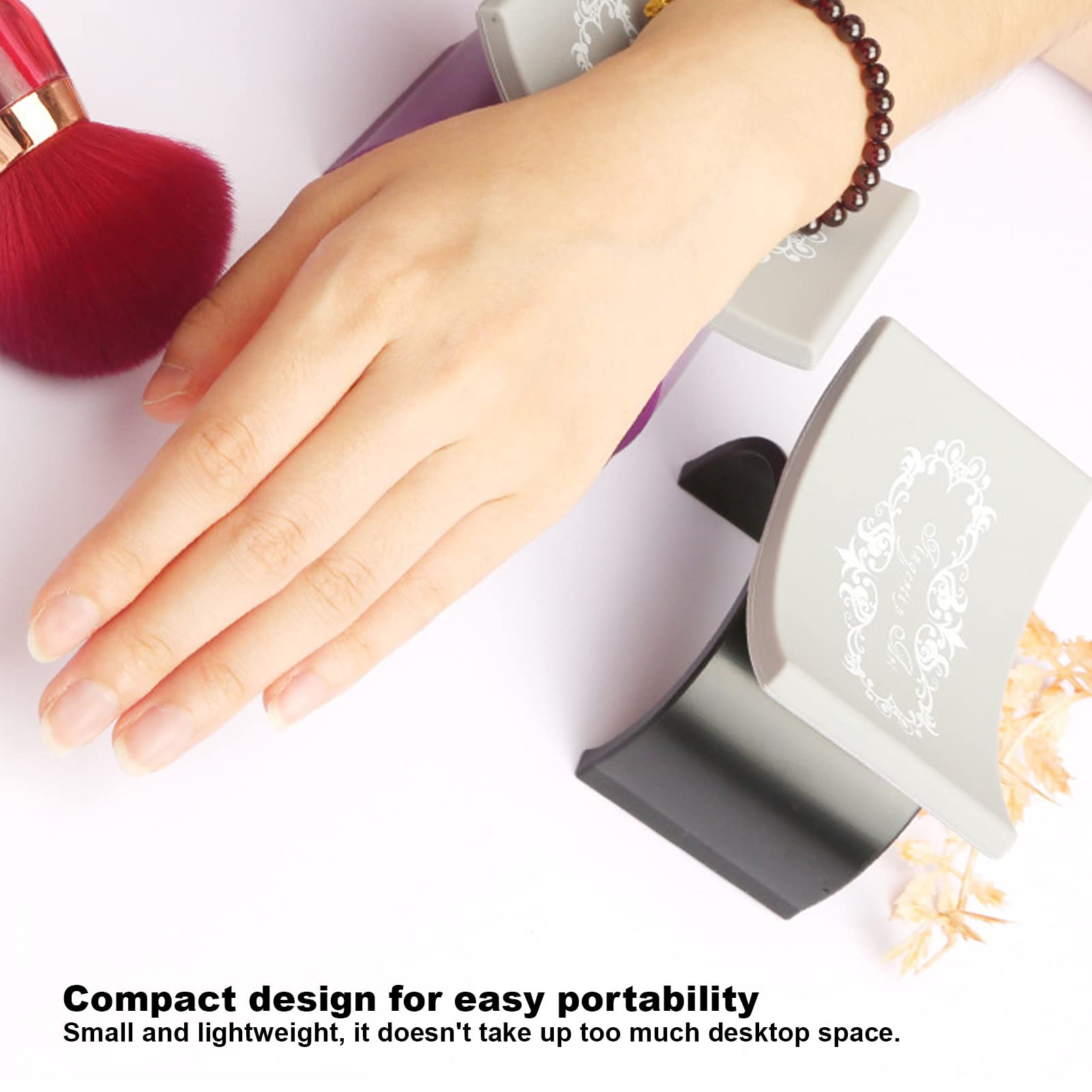 Premium U-Shaped Silicone Nail Arm Rest Cushion - Soft Hand Pillow Holder for Manicures & Nail Art - Perfect for Salon, Home Spa & Professional Nail Technicians