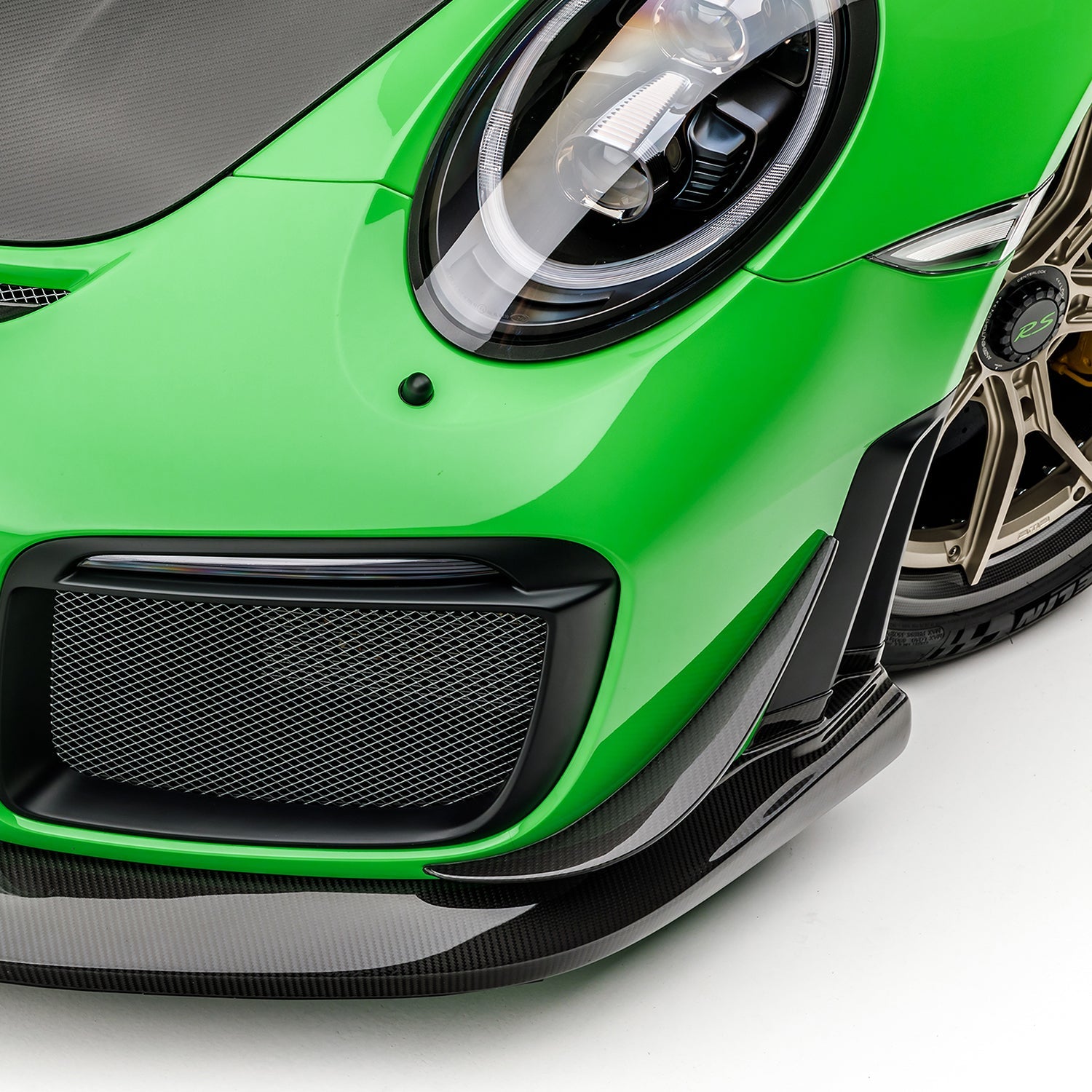 Porsche 991.2 911 GT2RS Carbon Fiber Front Canards - High Performance Aero Upgrade for Track & Street Racing