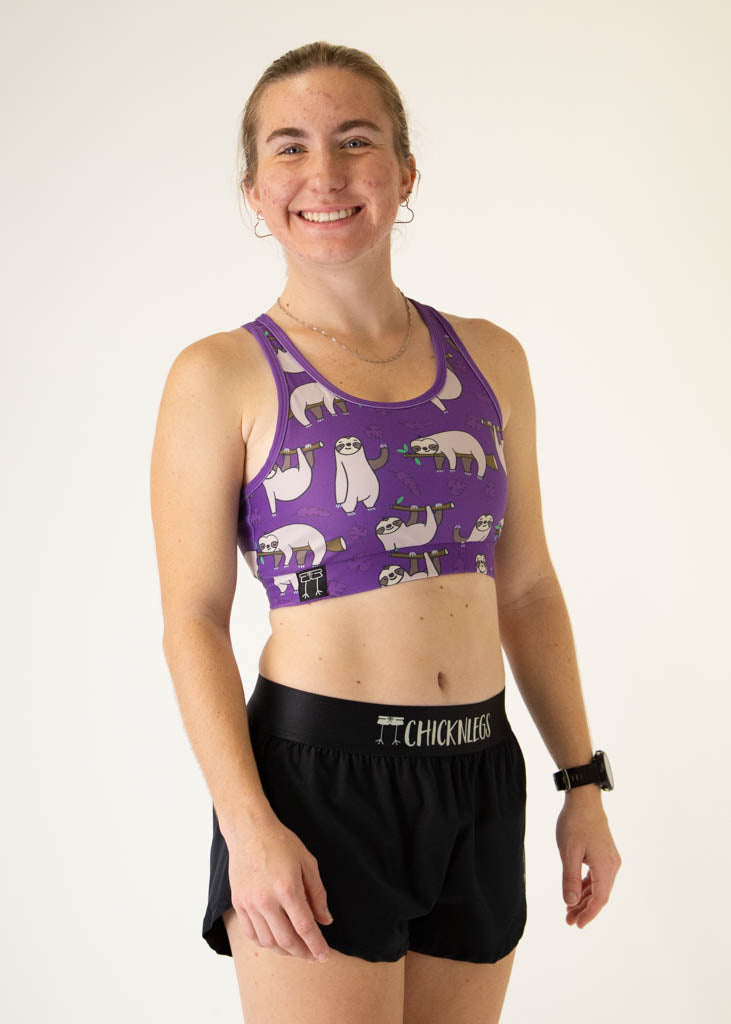 Sloths OG Sports Bra - High Support Workout Bra for Women - Perfect for Yoga, Running & Gym