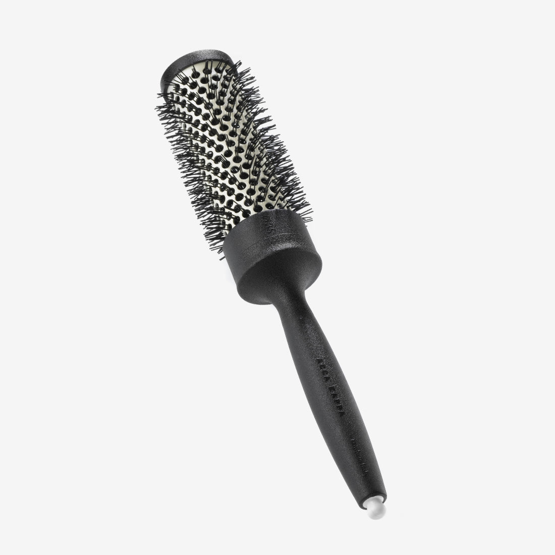 Tourmaline Comfort Grip Hair Styling Brush with Nylon Bristles - Perfect for Detangling, Smoothing & Styling Wet or Dry Hair at Home or Salon