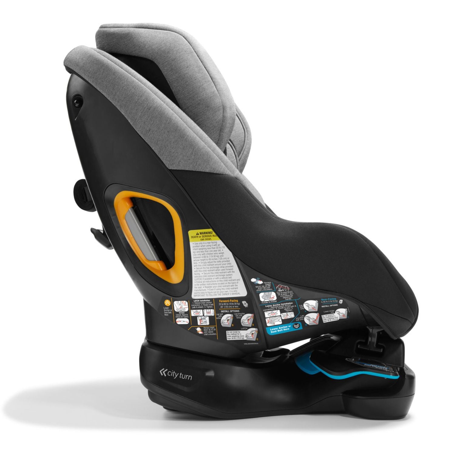 Baby Jogger City Turn 360 Rotating Convertible Car Seat - Safe & Easy Infant to Toddler Car Seat with One-Hand Rotation - Perfect for City Driving, Travel, and Everyday Use