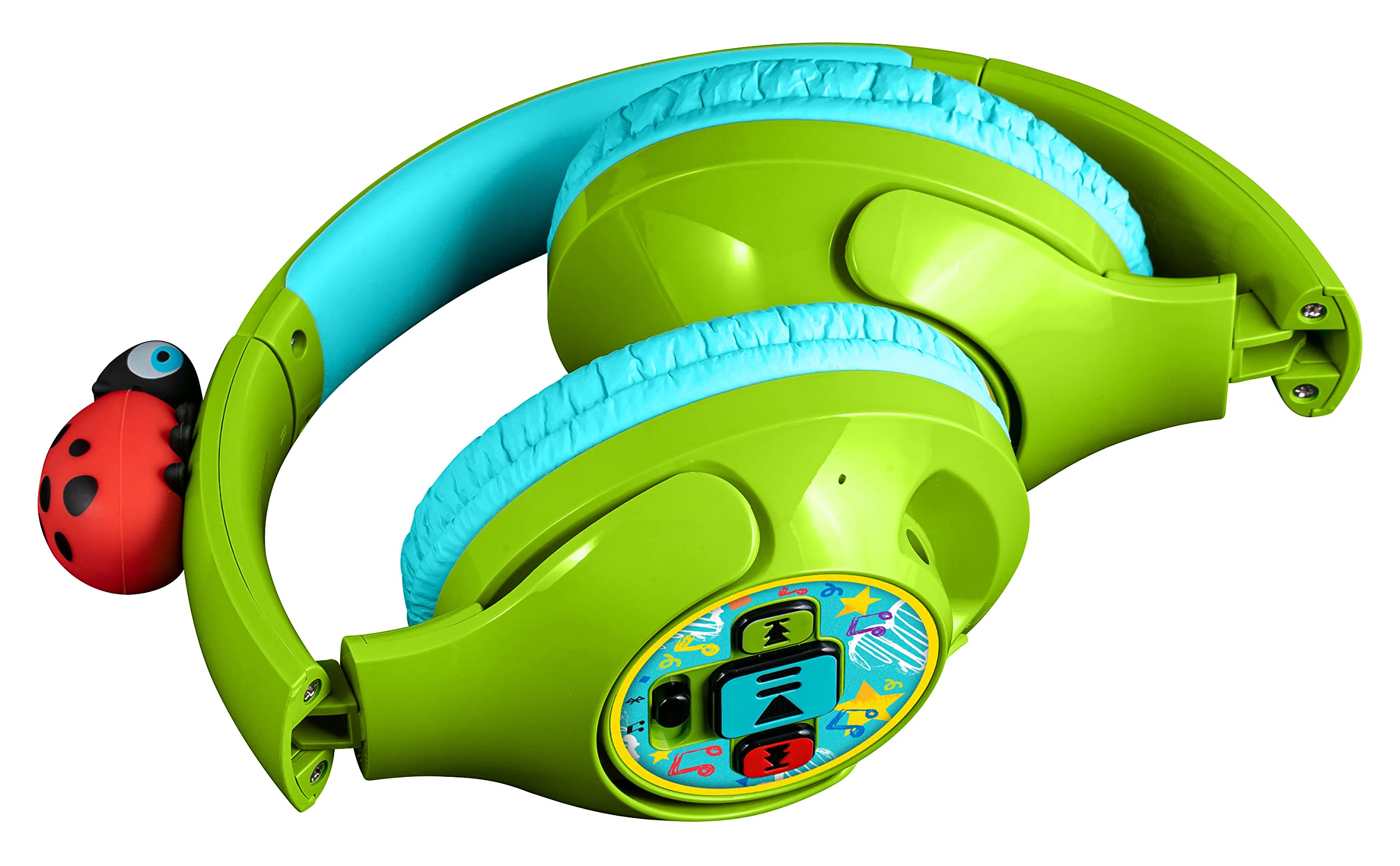 **eKids Cocomelon Toddler Headphones with Built-in Kids Music - Bluetooth Wireless Headphones for Kids, Rechargeable Battery & USB-C Cable - Perfect for Travel, Learning & Screen Time**