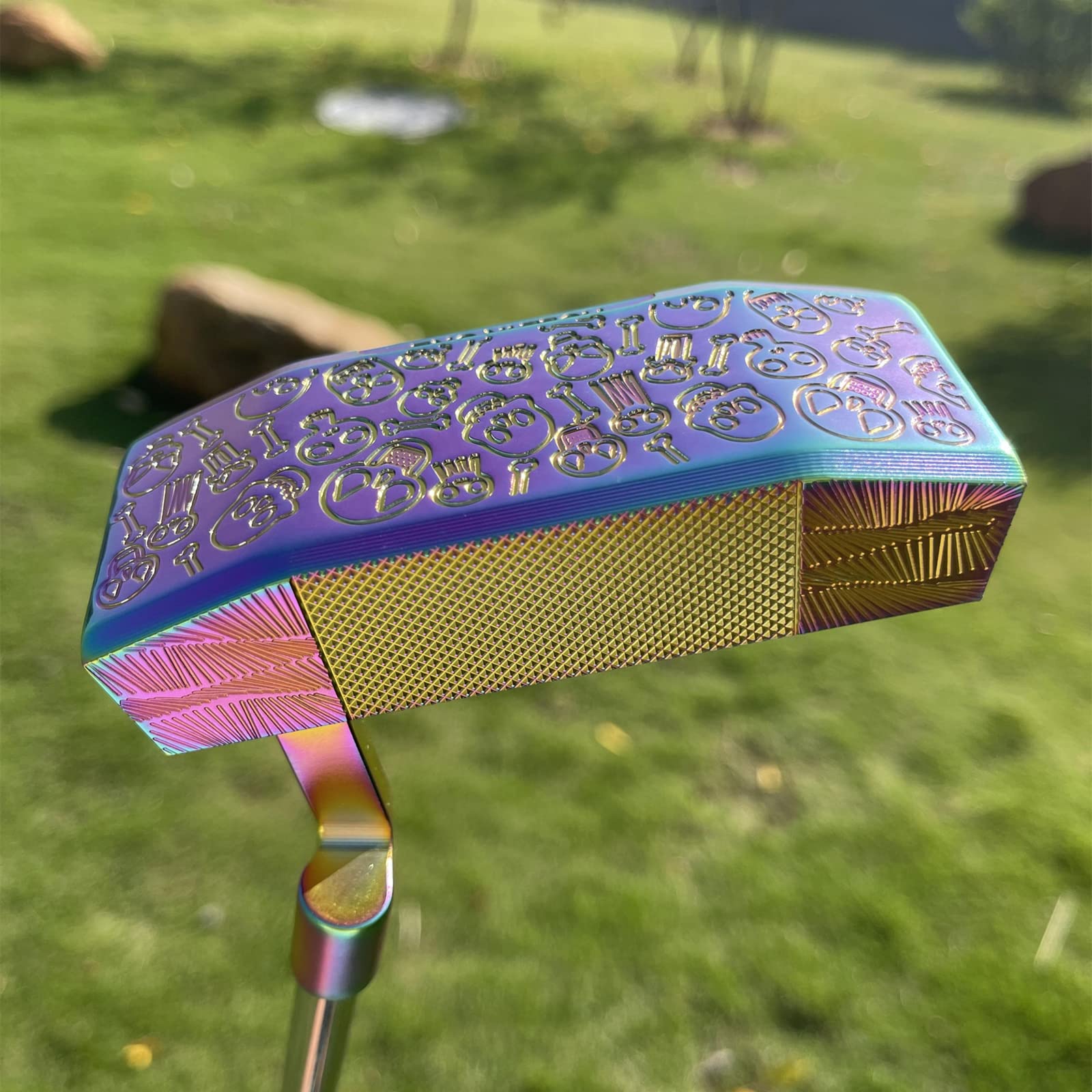 Premium Super GSS Golf Putter - 303 Stainless Steel 375g CNC Milled Right-Handed Skull Design Putter with Headcover - Perfect for Golf Enthusiasts & Tournament Play