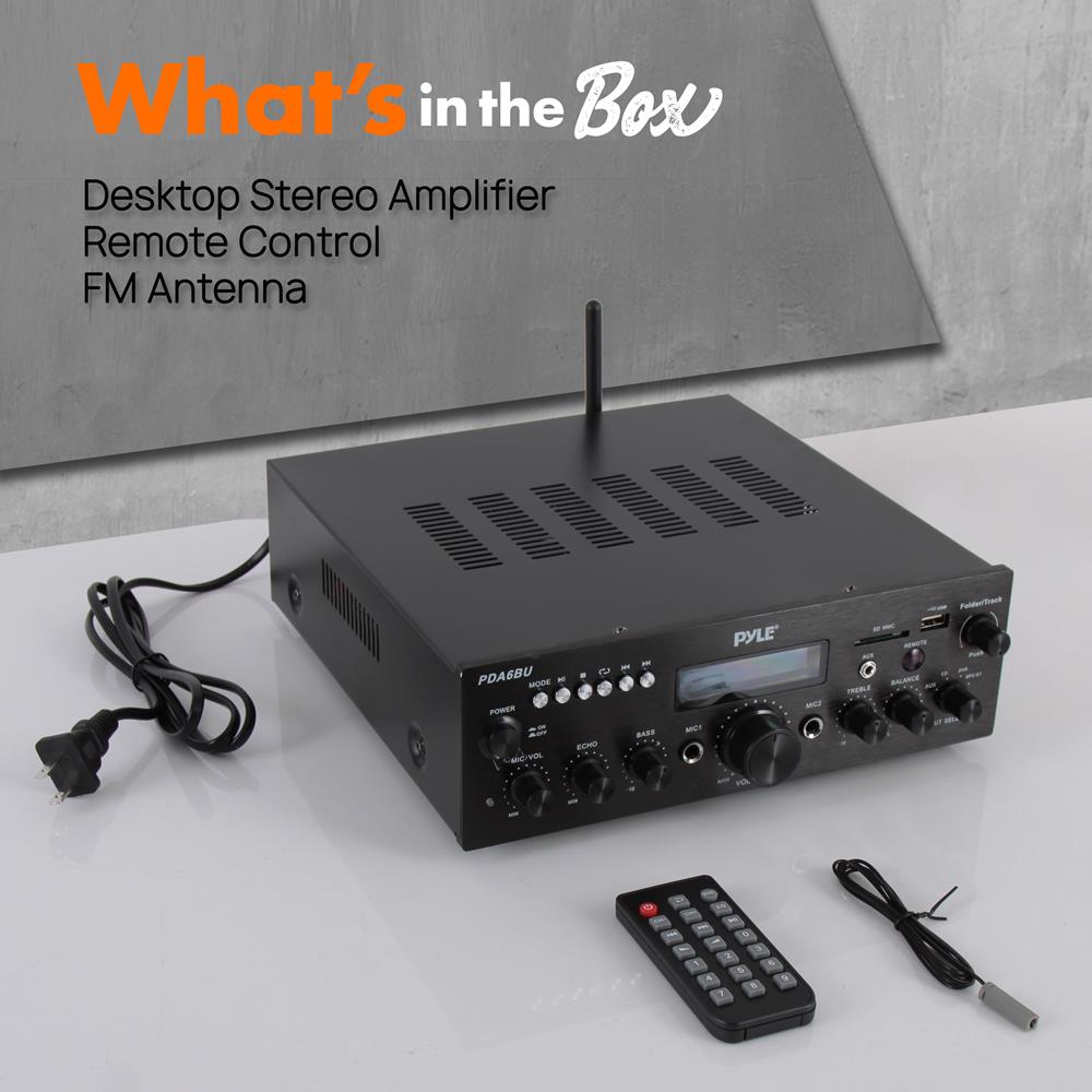 Best Home Stereo Amplifier Receiver - High Power Audio System for Music & Movies | Perfect for Living Room, Home Theater & Entertainment Setup