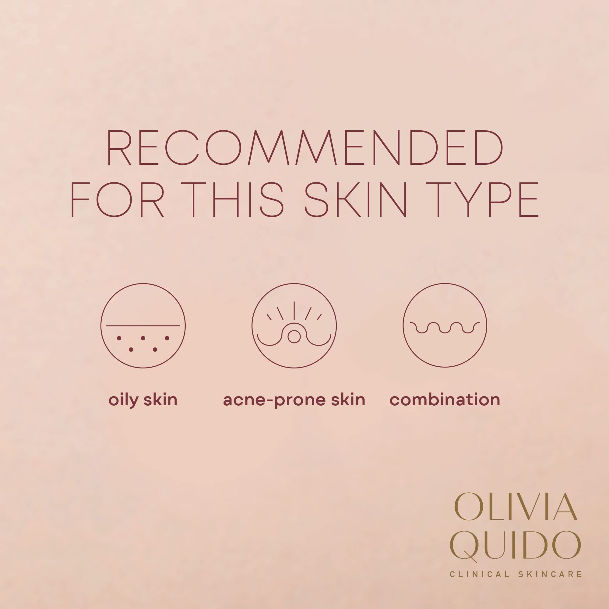 OLIVIA QUIDO Clinical Acne Face Wash with 2.5% Benzoyl Peroxide & Hyaluronic Acid - 4oz Gentle Cleanser for Women & Men, Dermatologist-Tested Skincare for Acne-Prone Skin | Daily Use for Clear, Hydrated Complexion