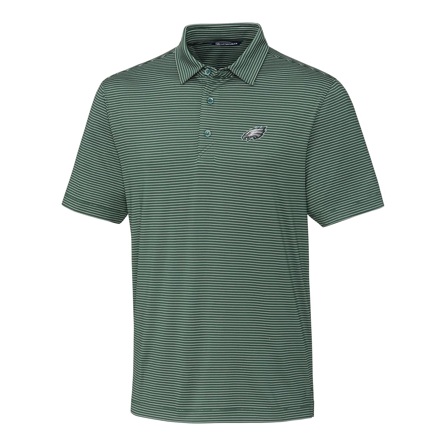 Cutter & Buck Men's NFL Big & Tall Forge Pencil Stripe Polo Shirt - Official Licensed NFL Apparel for Casual Wear & Game Day Outfits