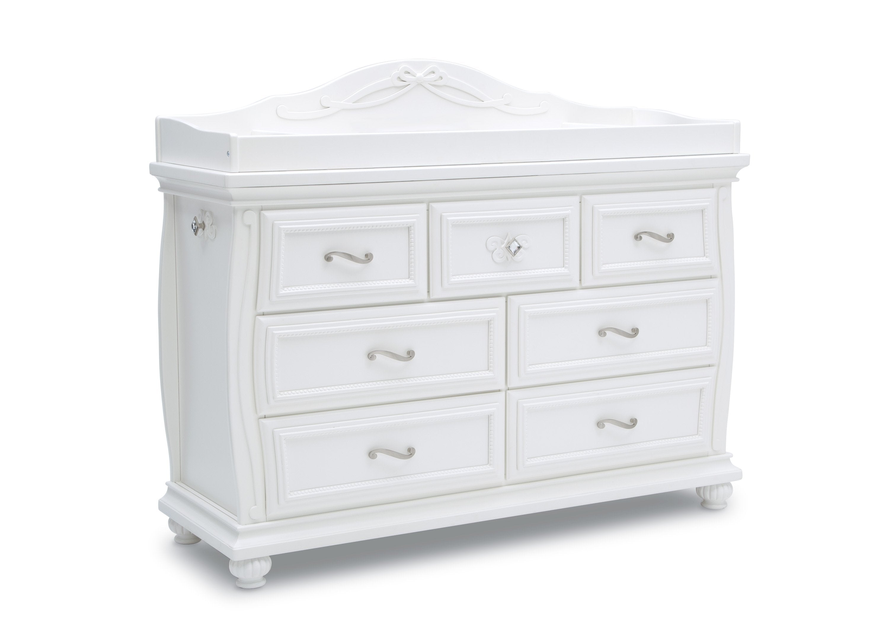 Fairytale 7-Drawer Baby Dresser with Changing Table Top - Nursery Storage Solution for Diapers, Clothes & Baby Essentials | Perfect for Newborns & Toddlers' Bedroom Organization