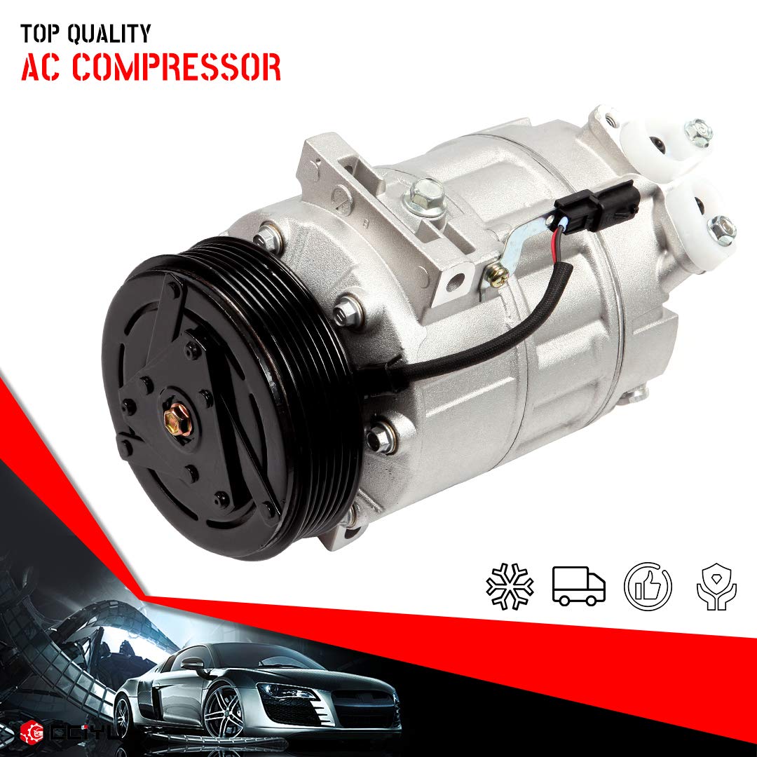 CCiYu AC Compressor Replacement for Nissan Sentra 2.0L 2007-2012 - High Performance Auto Air Conditioning Compressor Assembly - Perfect for Summer Cooling & Auto Repair