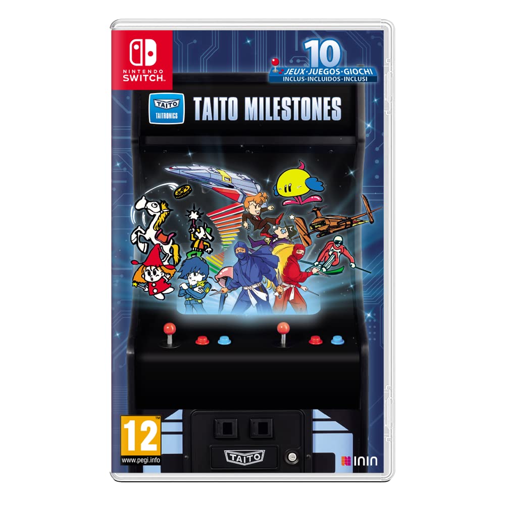 Taito Milestones for Nintendo Switch - Classic Arcade Game Collection | Perfect for Retro Gaming Enthusiasts & Multiplayer Fun