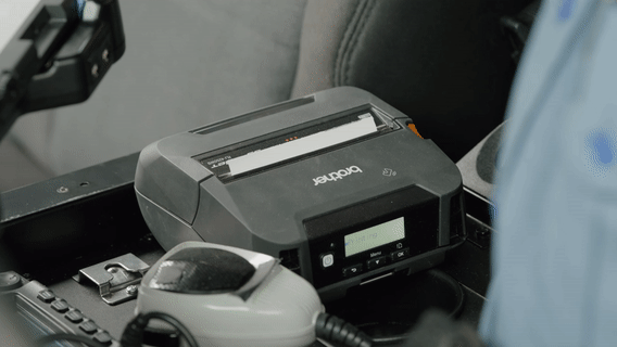 4 Inch Rugged Mobile Printer with Wi-Fi & Bluetooth - Wireless Portable Printer with Smart Li-ion Battery for On-the-Go Receipts, Shipping Labels & Field Work