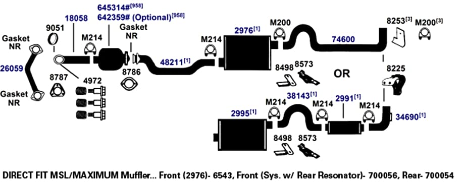 AP Exhaust Muffler 700054 - Durable Replacement for Cars & Trucks