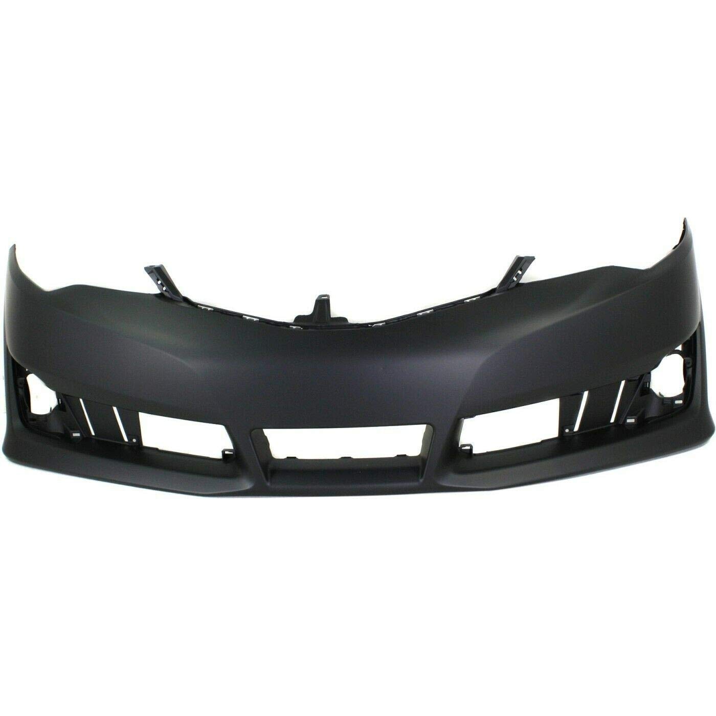 FitParts Compatible Front Bumper Cover for 2012-2014 Toyota Camry Hybrid SE Sport Sedan - Primed Replacement Without Sensor Holes, Includes Fog Light Openings (Part# TO1000379 5211906975) - Perfect for Collision Repair & Vehicle Restoration