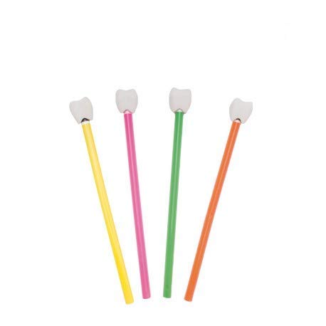 Dental Themed Pencil Set with Molar Eraser & Ruler - 20 Pack for Dentists, Students & Dental Office Gifts | Perfect for Dental School, Office Decor & Promotional Giveaways