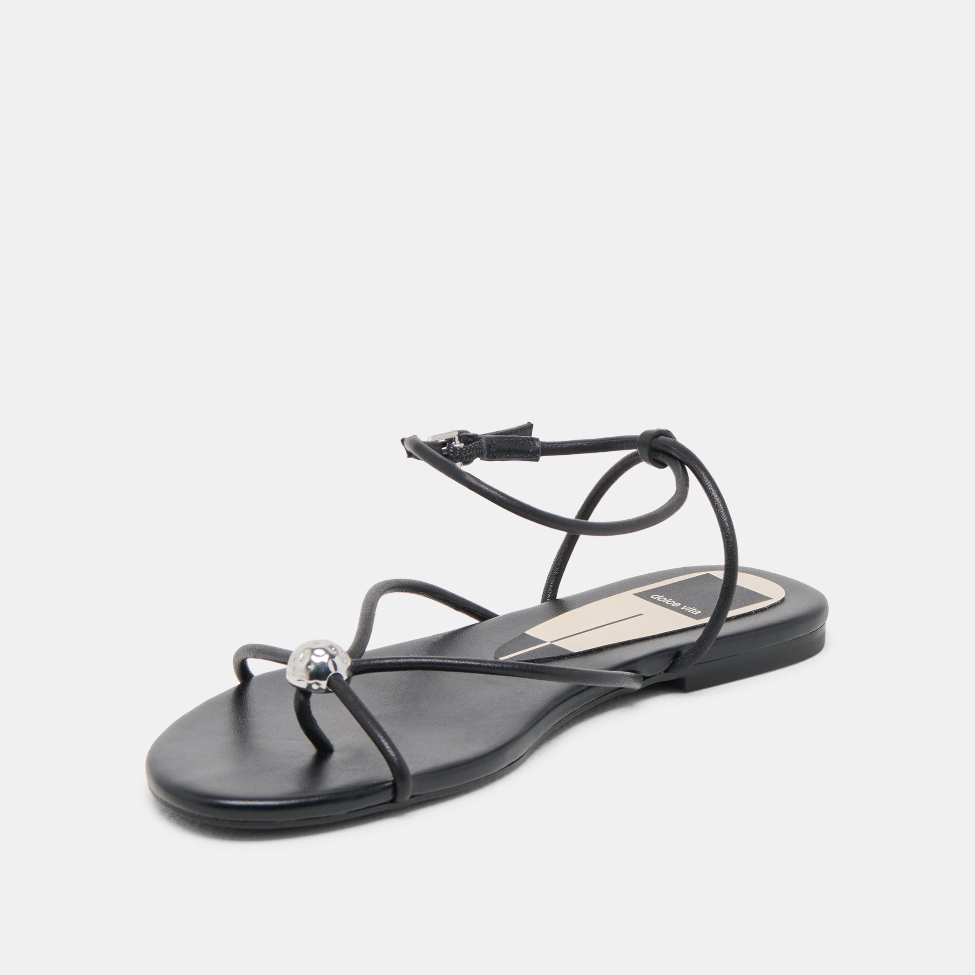 KENLEY Black Leather Sandals for Women - Comfortable & Stylish Summer Shoes for Beach, Walking, and Casual Outfits