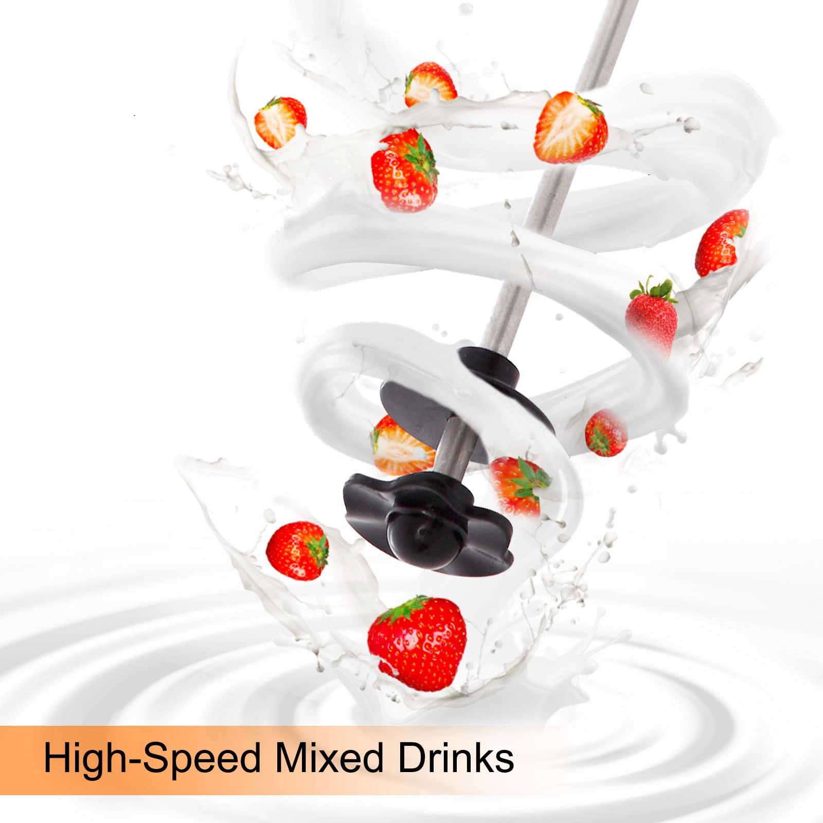 **Electric Milkshake Maker Machine - 500ml Stainless Steel Drink Mixer with Adjustable Speed for Smoothies, Cocktails, Soda & Batter - Perfect for Home Bars, Cafes & Parties**
