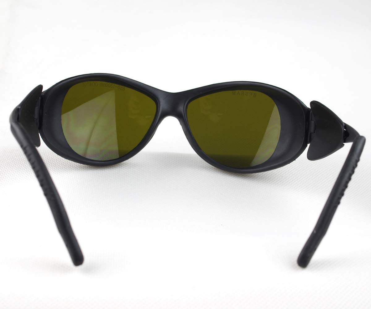 850nm 980nm 1064nm OD4+ OD6+ IR Infrared Laser Safety Goggles - CE T5-2 Certified Protective Eyewear for Fiber Laser Welding, Engraving & Cutting - Ideal for Industrial, Medical & Laboratory Laser Applications