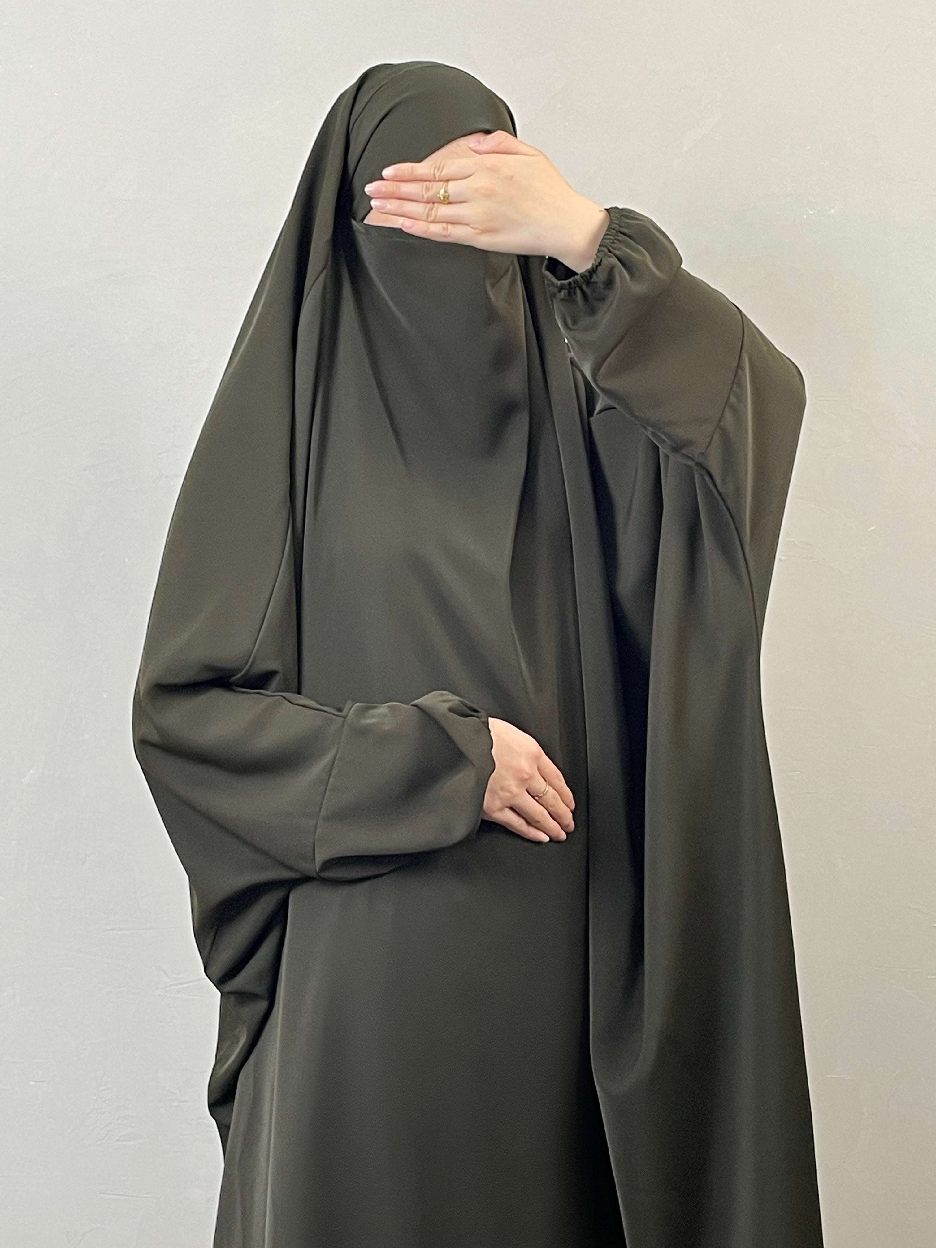 WG09 One Piece Jilbab - Muslim Long Women Dress, Nida Jilbab - Modest Islamic Prayer Dress for Women, Perfect for Daily Wear & Special Occasions